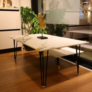 Tavolina me porcelan quartz drru
